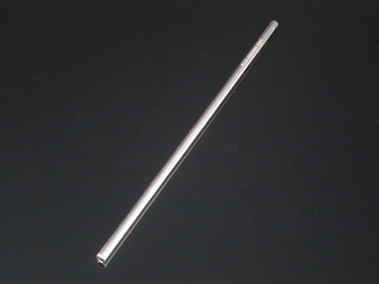 50218001L #316 6* 21.5cm不鏽鋼吸管+雕