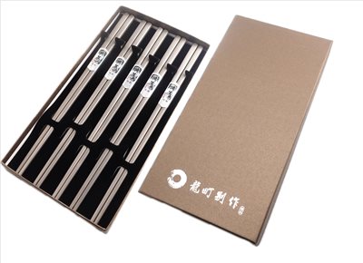 ET-2076 典藏純鈦筷5雙-硬盒